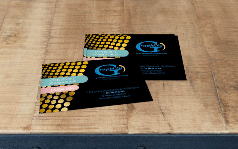 carte de visite dorure or