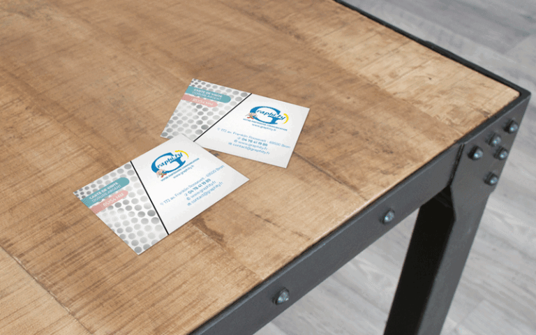 carte de visite dorure argent