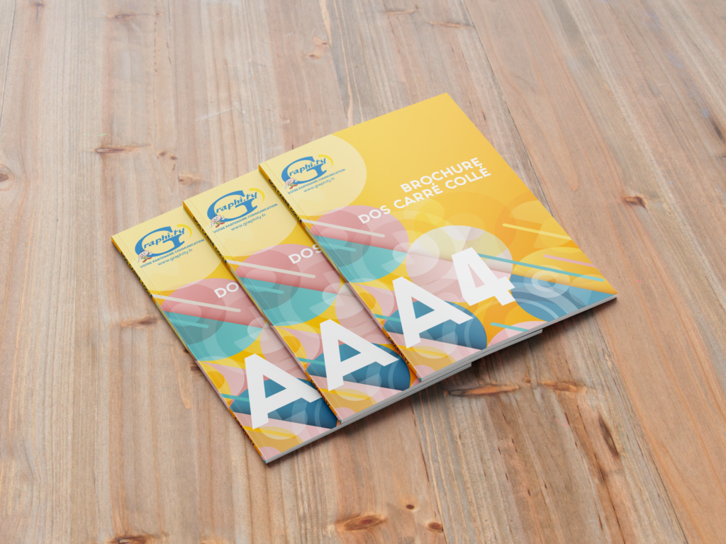 Brochure dos carré collé