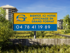 signalétique grand format panneau de chantier