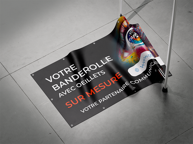 Bâche avec oeillets