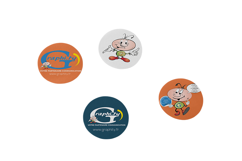 stickers petit format ronds